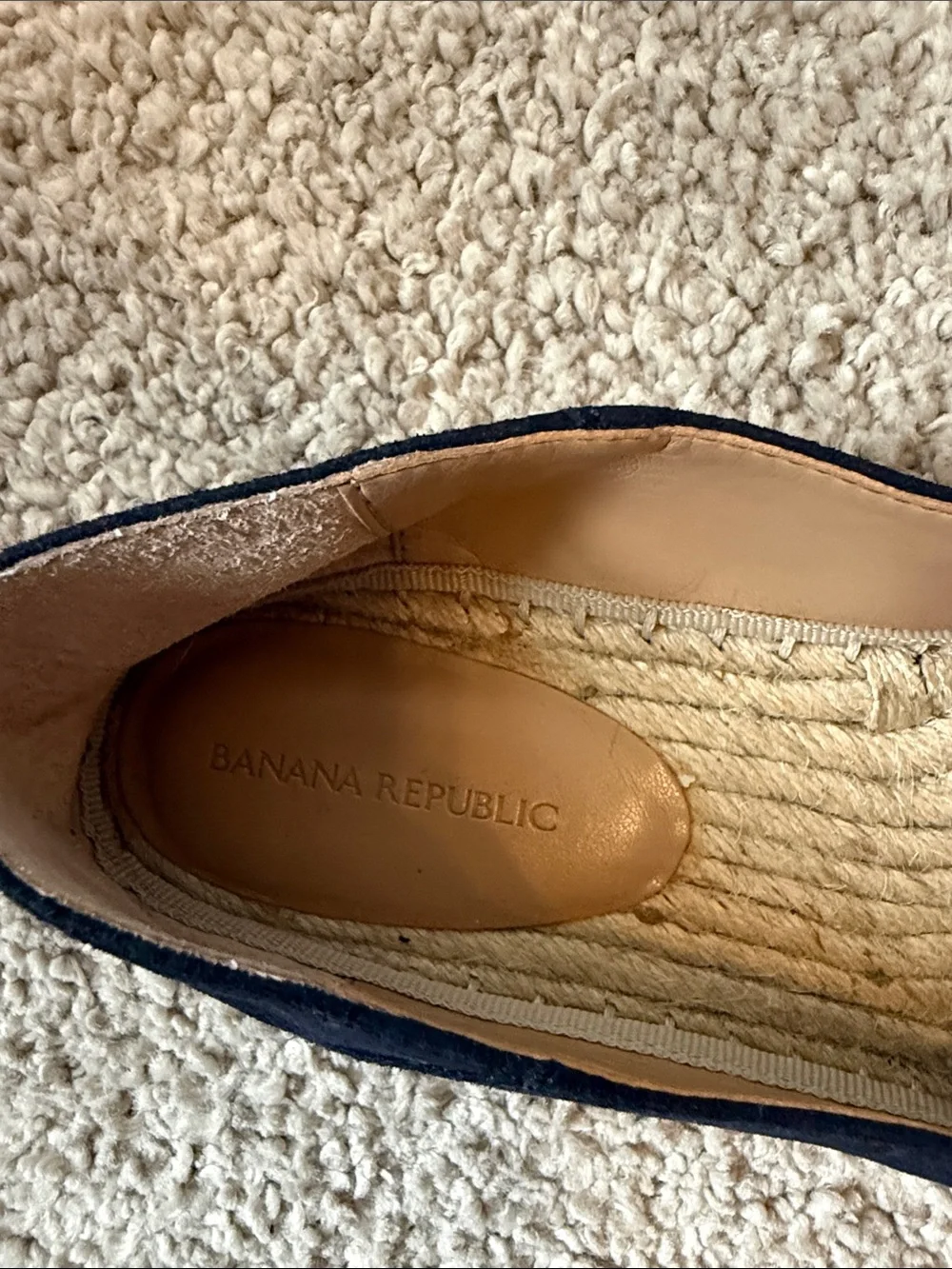Banana Republic Navy Espadrille Flat